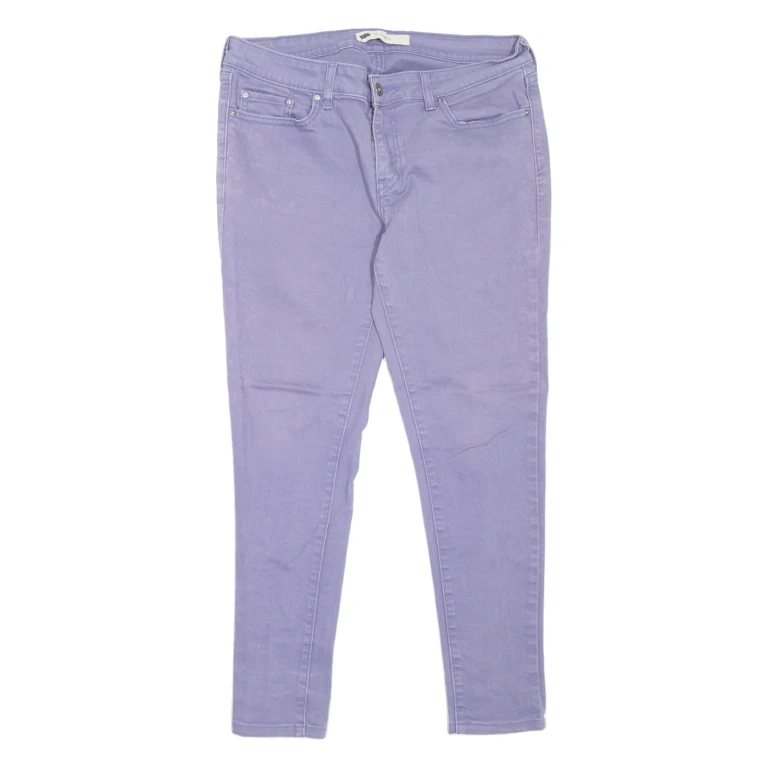 LEVI'S 535 Legging Womens Jeans Purple Slim Straight W32 L26