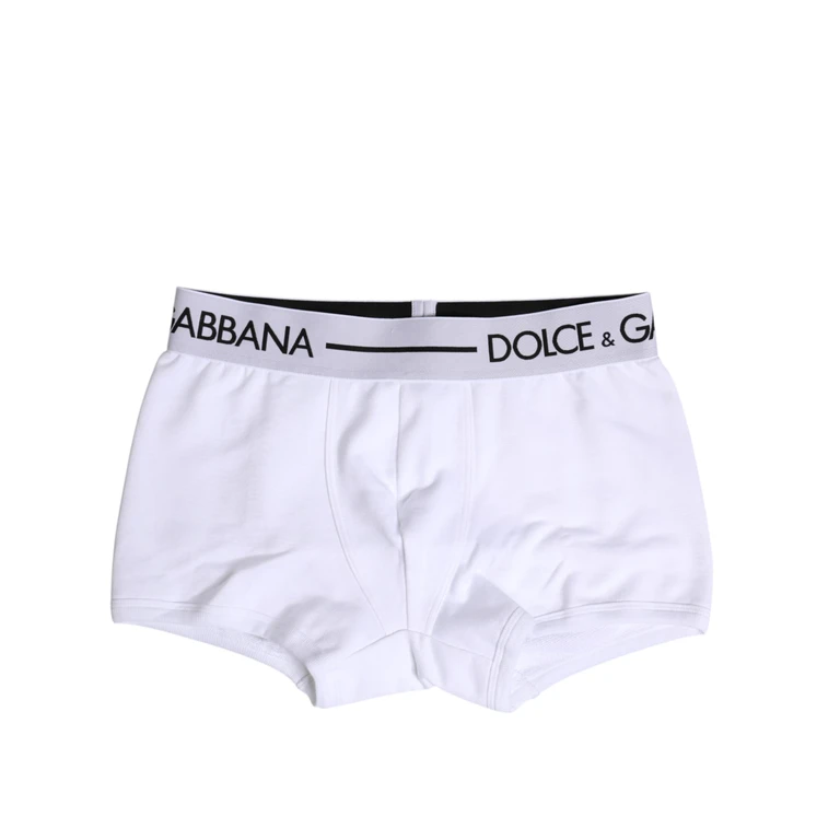 Dolce & Gabbana White Cotton Stretch Regular Boxer Underwear Clothing - Men