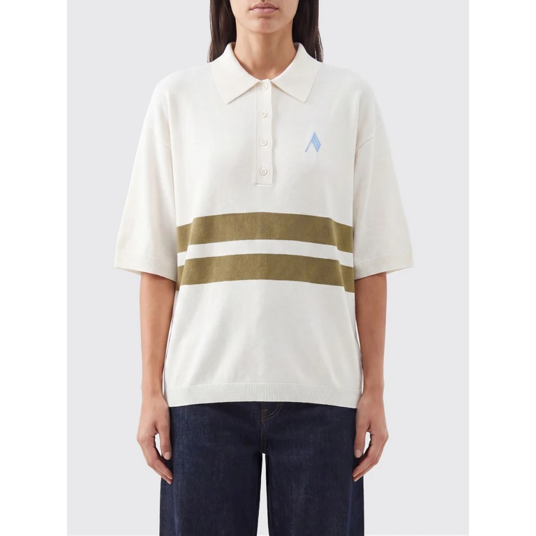 Striped Monogram Cotton-Blend Polo Shirt (260WCI00032KCC007AA552)