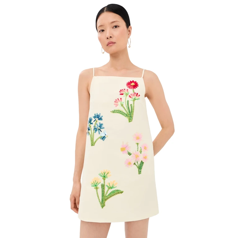 Leo Lin Leia Wool Mini Dress Wildflower 12