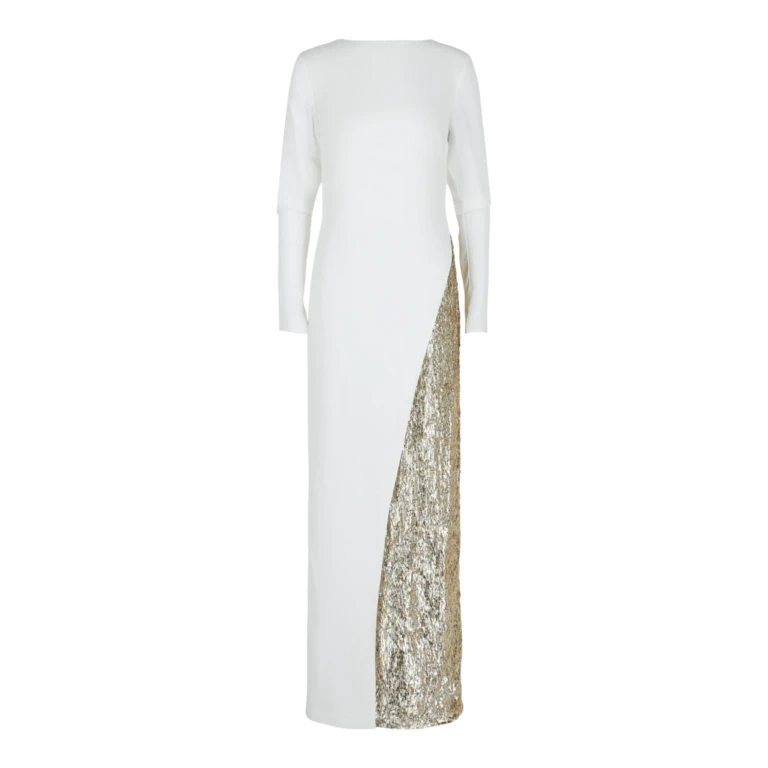 Metallic Sequin Gown