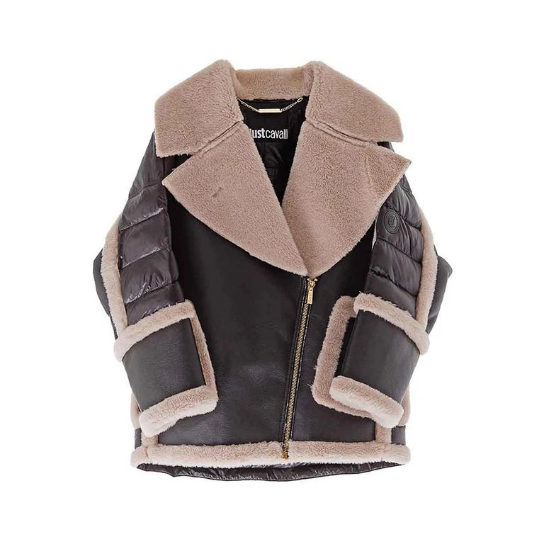 Just Cavalli Manteau En Cuir - Noir (77PAS427CUDT0QS8)