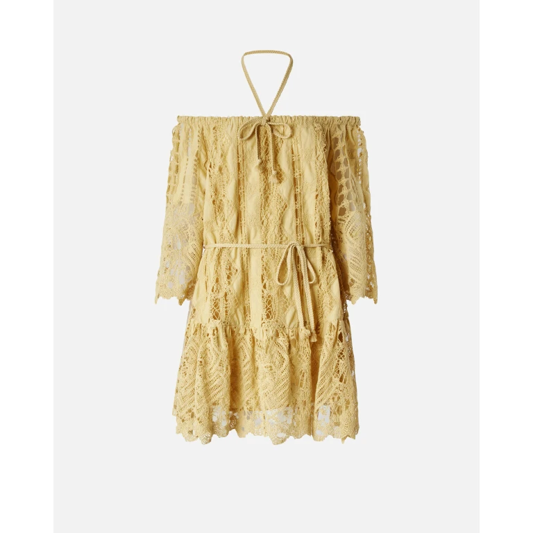 Pinko - Mini-robe ajourée à épaules dénudées - XS