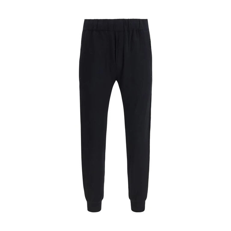Black Nylon Athletic Pants - Men