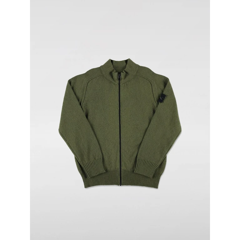 STONE ISLAND JUNIOR Sweater Kids color Olive (508D3V0058)