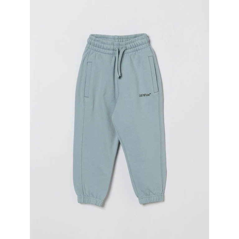 OFF-WHITE KIDS Pants Kids color Blue (OBCH001S26FLE005451)