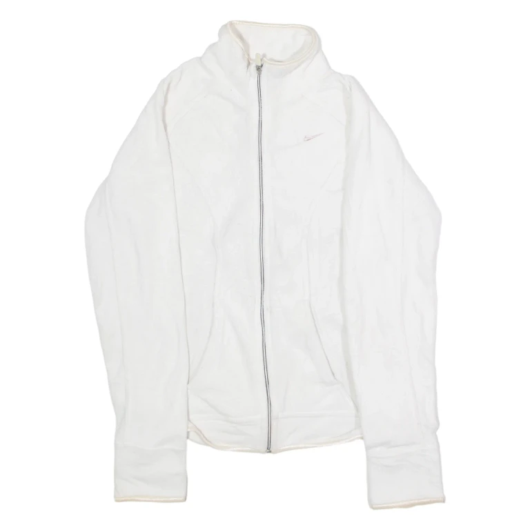 NIKE Womens Fleece Jacket White S