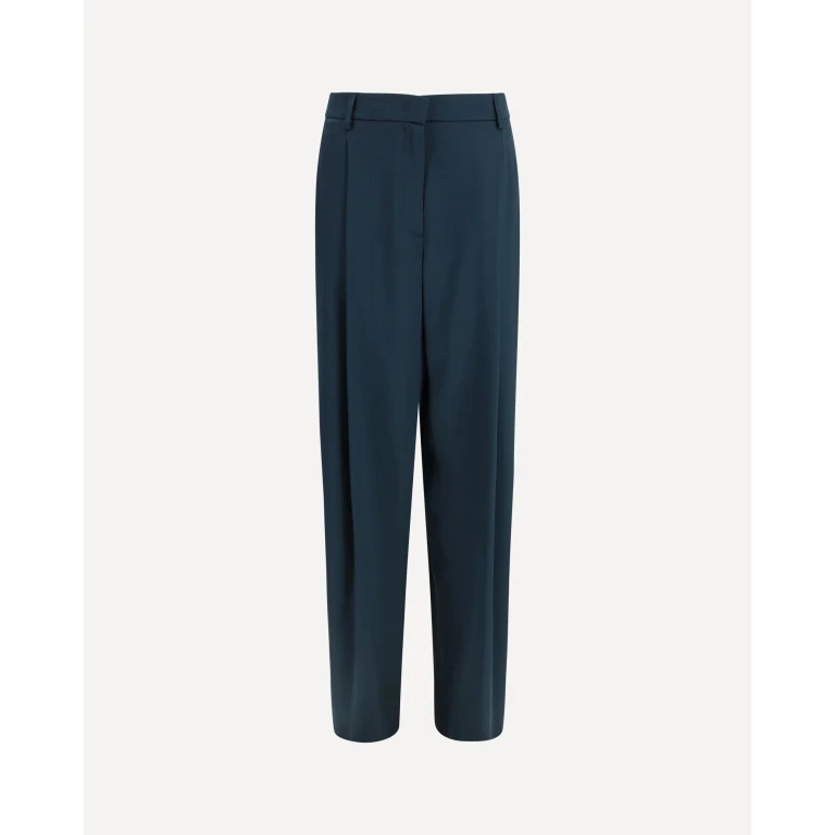 Giorgio Armani Damen-Hose aus Seide mit Faltenwurf, Größe 42