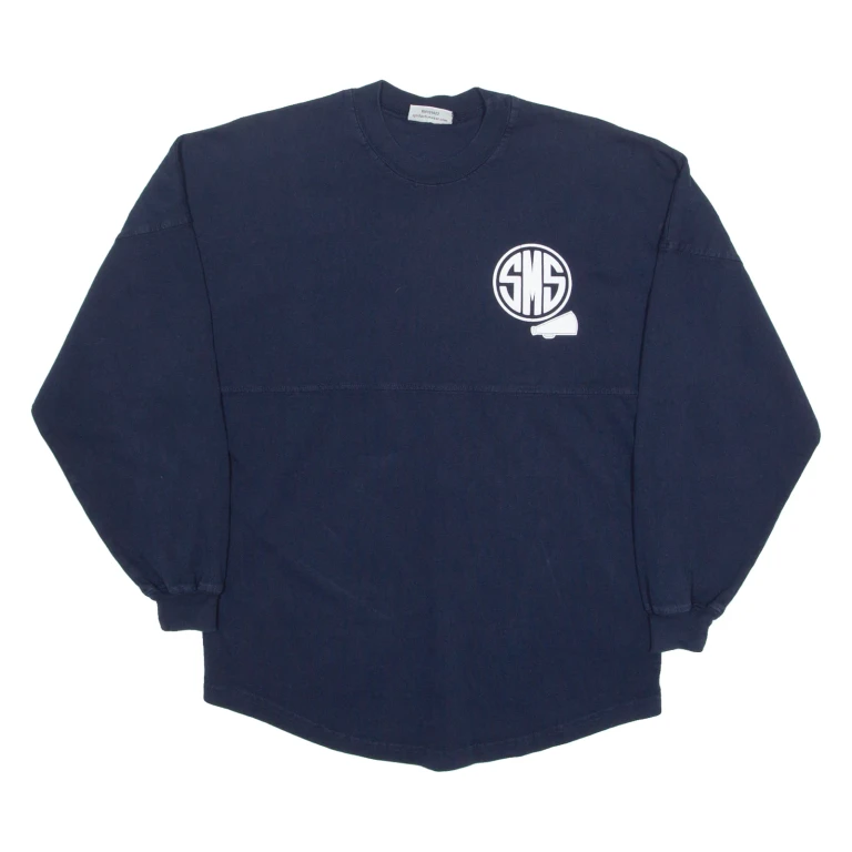 SPIRIT Lightweight Mens Sweatshirt Blue Crew Neck XS