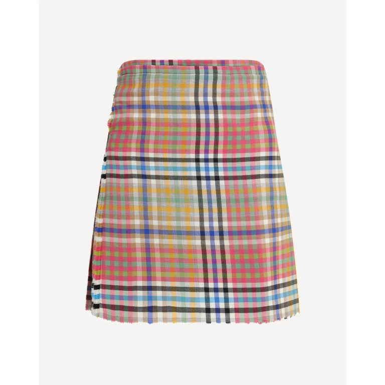 Vivienne Westwood Mini Kilt Heather Check Donna 38
