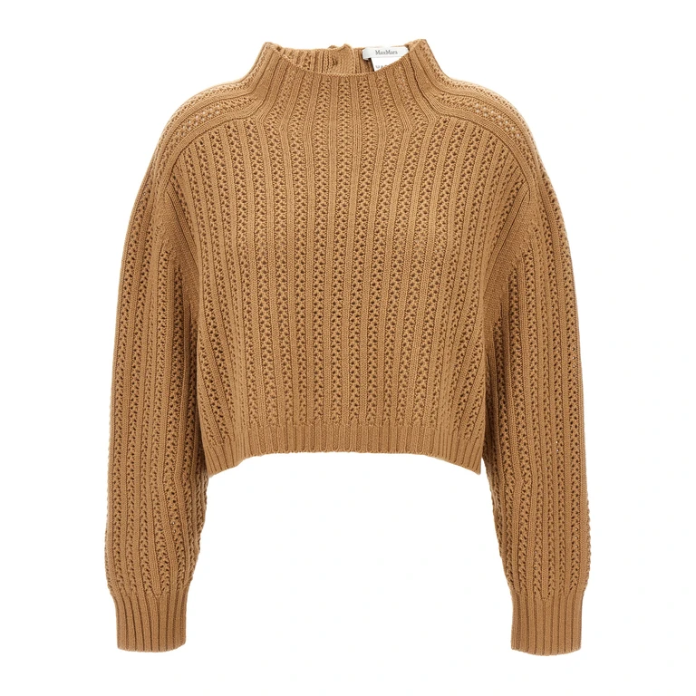 Max Mara Beige Wool Cardigan Clothing - Women