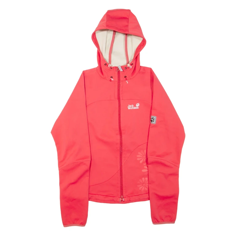 JACK WOLFSKIN Womens Jacket Red Hooded UK 12