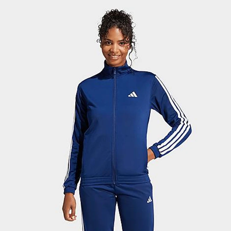 adidas Women's Sportswear DAYREADY Track Top in Dark Blue/White Size: XS