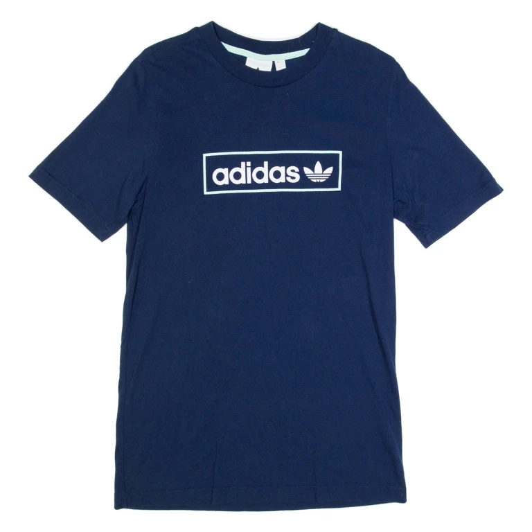 ADIDAS Mens T-Shirt Blue XS