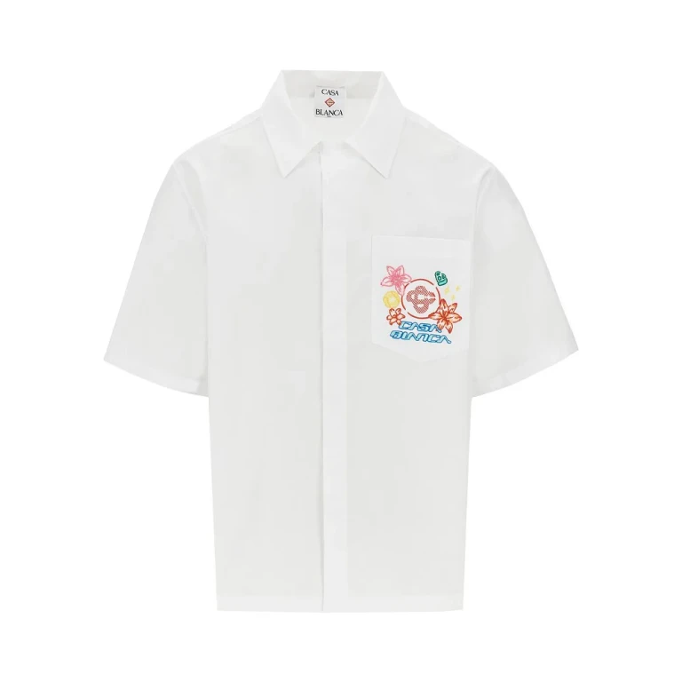 CASABLANCA Collage D'Icones Graphiques embroidery shirt Man S