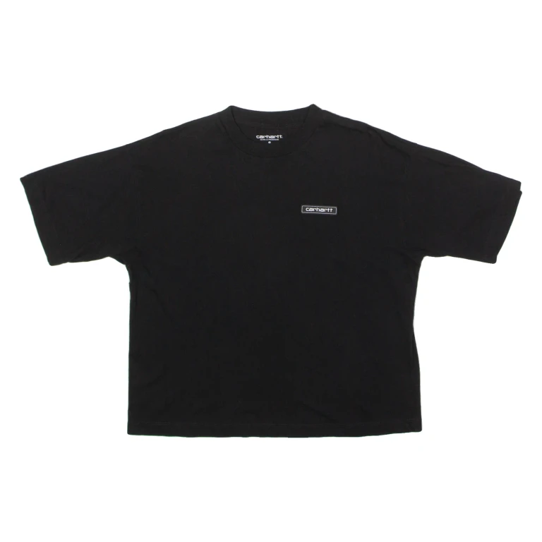 CARHARTT WIP Womens T-Shirt Black Crew Neck S
