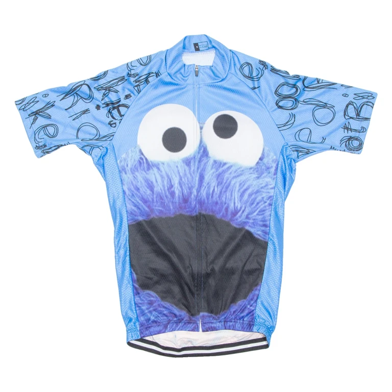 Cycling Mens Jersey Blue 1/2 Zip S