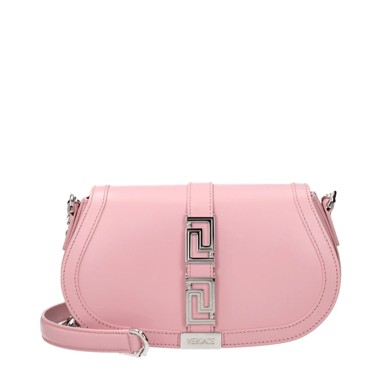 Versace Pink Leather Shoulder Bag - Women (VE15513024626953BT)
