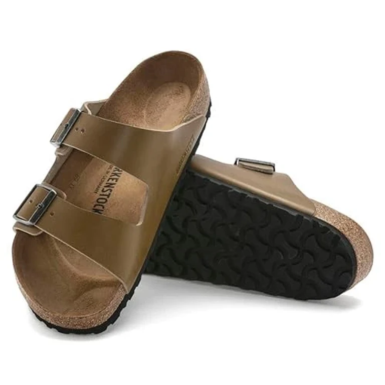 Unisex Arizona Natural Leather Vintage Wood Faded Khaki