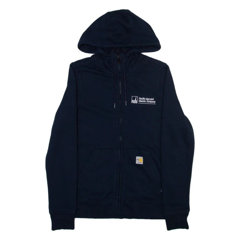 CARHARTT Womens Blue Hoodie Full Zip XS