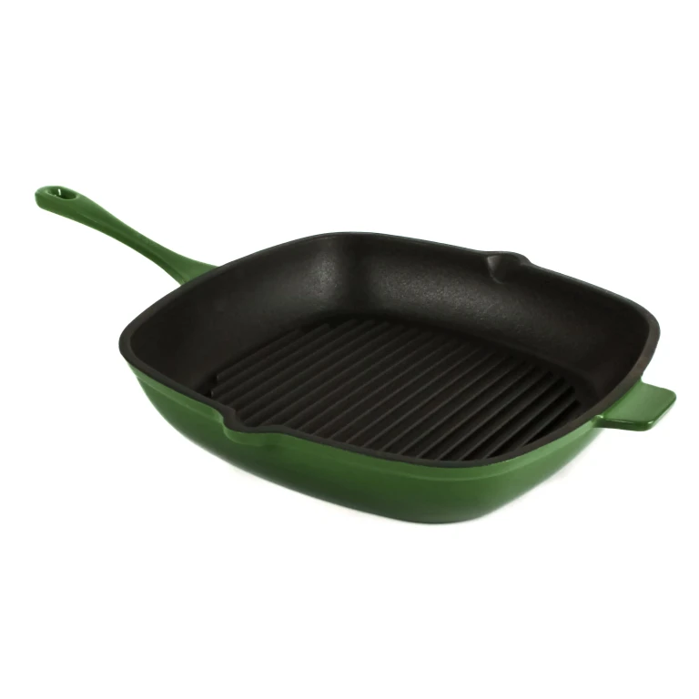 Neo Cast Iron Square Grill Pan 11", Green