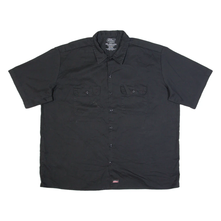 DICKIES Mens Worker Shirt Black 2XL