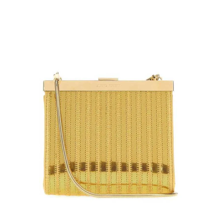 Gold Fabric Clutch Fantasiaorolucido