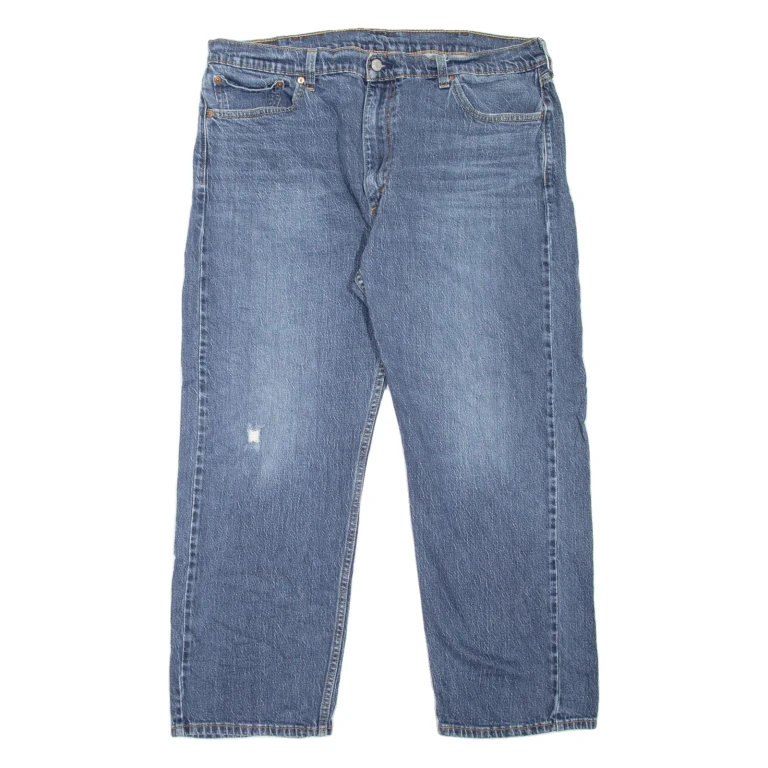LEVI'S 505 Jeans Mens Blue Regular Straight Stone Wash W40 L30