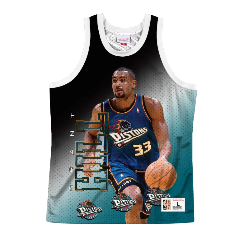 Men's NBA Behind The Back Tank Detroit Pistons Grant Hill