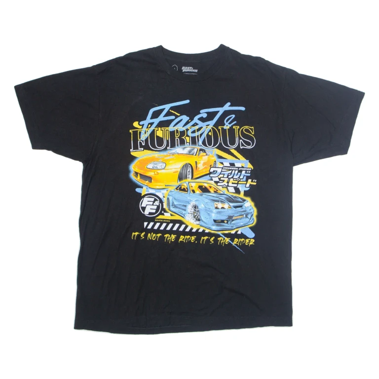 FAST AND FURIOUS Mens T-Shirt Black XL