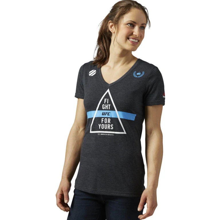 Women's UFC Ufan Tri-Blend V-Neck Tee