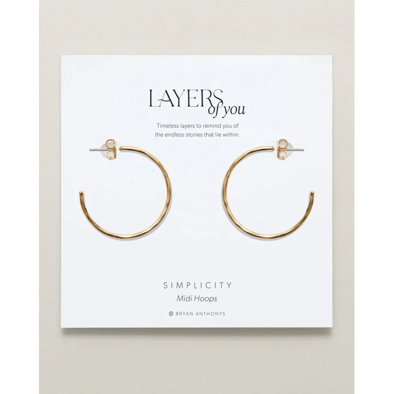 Simplicity Midi Hoop Earrings