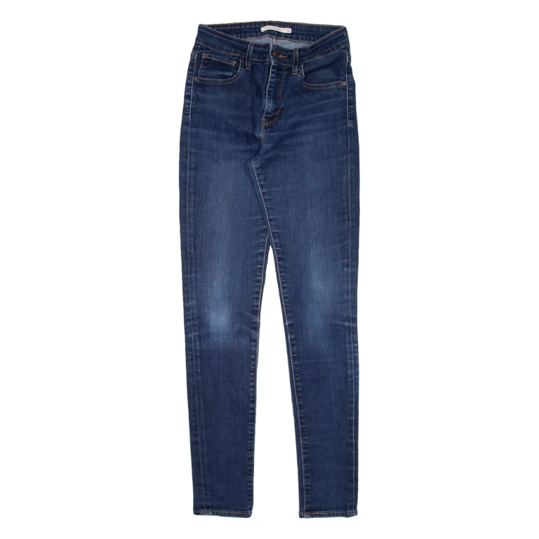 LEVI'S 721 High Rise Womens Jeans Blue Slim Skinny W26 L29