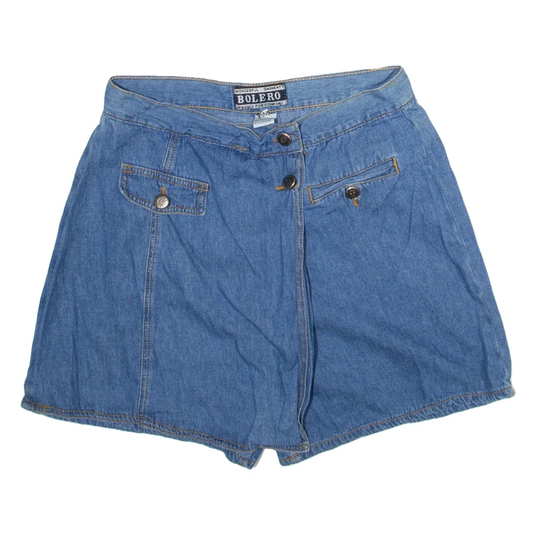 BOLERO Womens Casual Shorts Blue M W28
