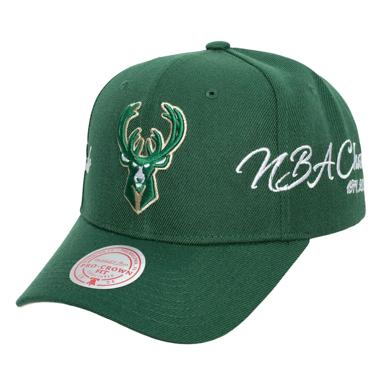 Men's NBA Champ Wrap Pro Snapback Bucks Snapback Caps