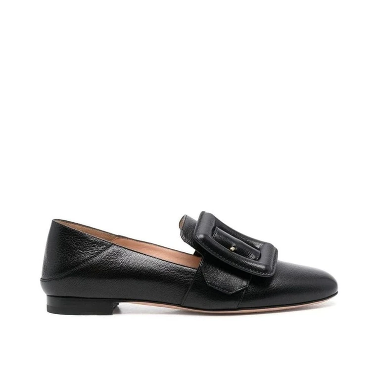 Black Calfskin Slip-On Loafers - Women