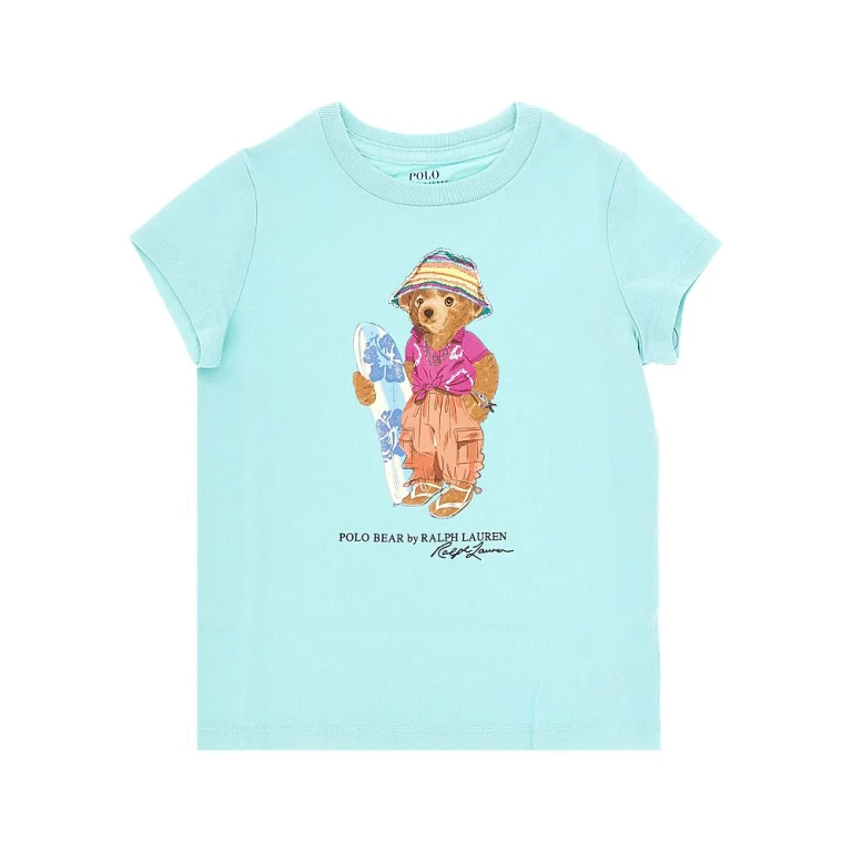 RALPH LAUREN Cotton T-shirt with Polo Bear print Kids S