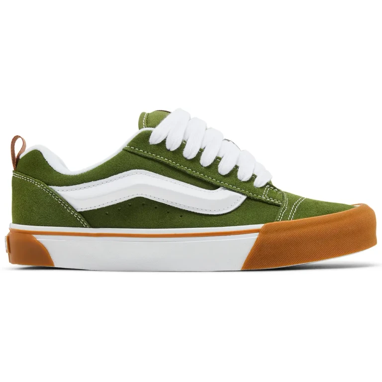 [vn0009qccib] Mens Vans Knu Skool - Green/white/brown