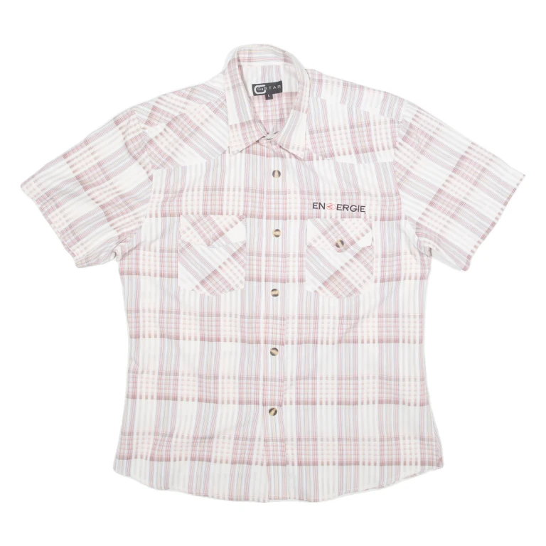 G-STAR Mens Shirt Pink Check L
