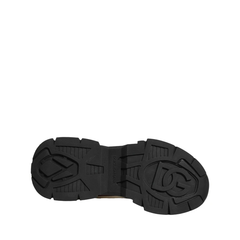Dolce & Gabbana Multicolor Panelled Airmaster Sneakers Shoes Fabric - Men