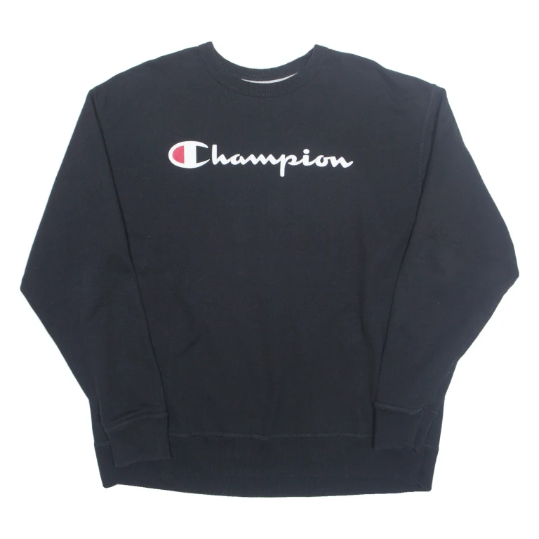 CHAMPION Mens Sweatshirt Black XL
