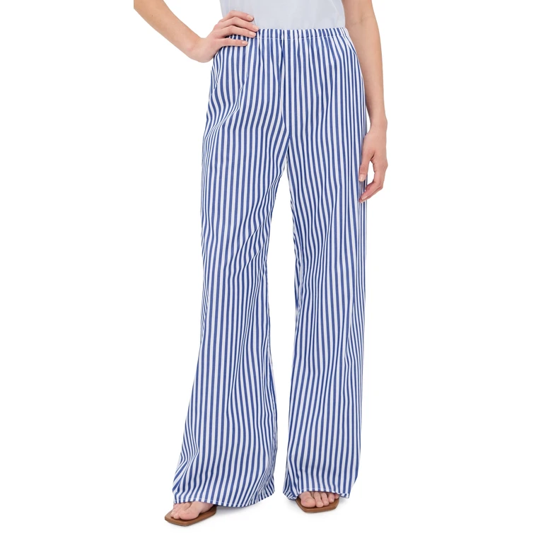 La Ligne Striped Pants Cobalt/White XS