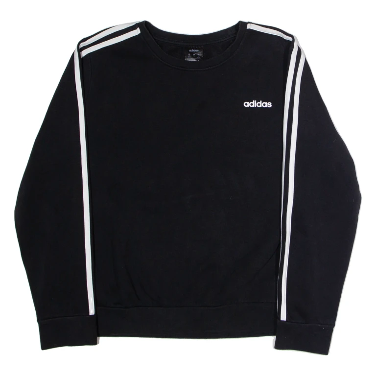 ADIDAS Womens Sweatshirt Black Crew Neck XL