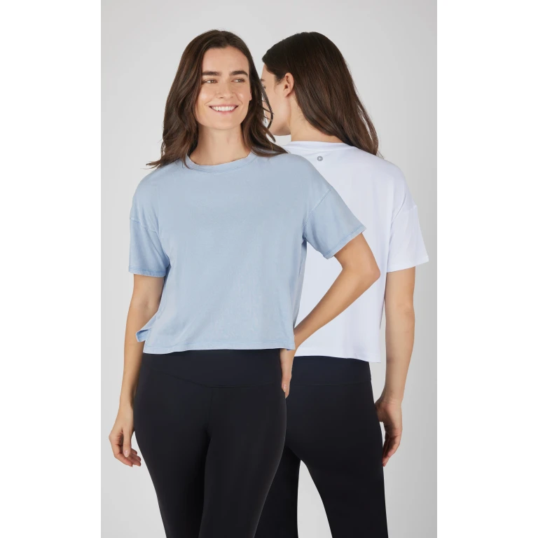 2 PK Stone Washed Cotton and Super Soft Tee