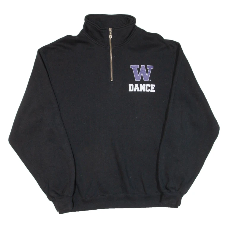 SPORT TEK Dance Mens Sweatshirt Black 1/4 Zip S