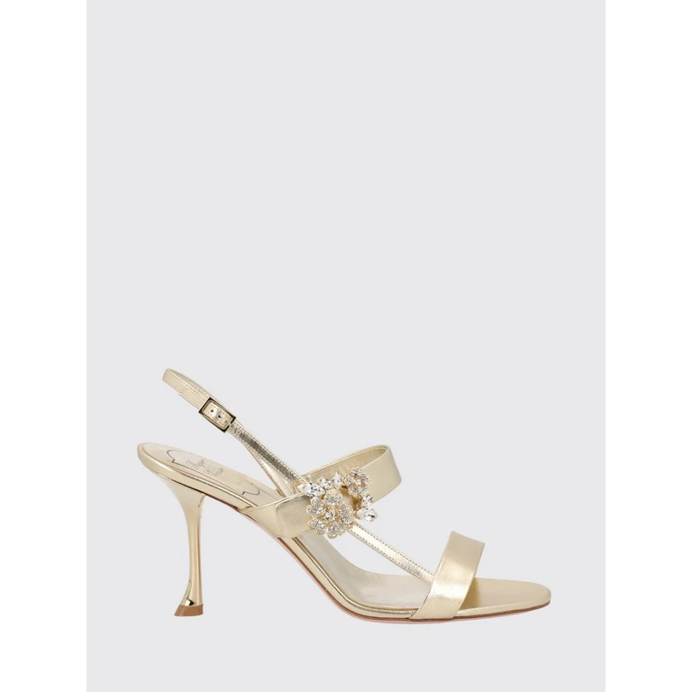 Efflorescence Laminated Nappa Slingback Sandals with Jewel Buckle (RVW81544800KACG005)