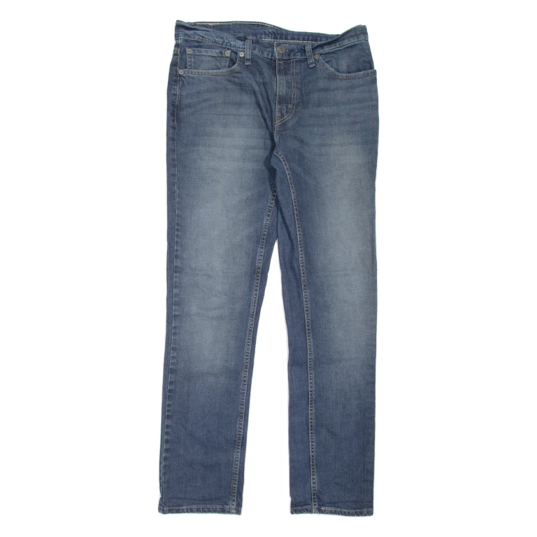 LEVI'S 511 Jeans Mens Blue Slim Straight Stone Wash W32 L32