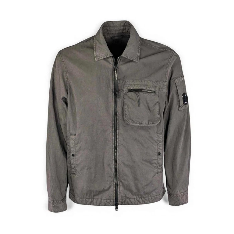 C. P. Company Manteau Au Genou - Gris (20CMOS074A110540S921)