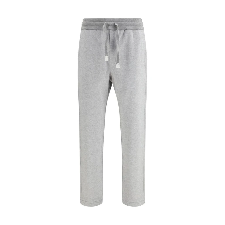 Brioni Gray Cotton Joggers (workout Pants) - Men