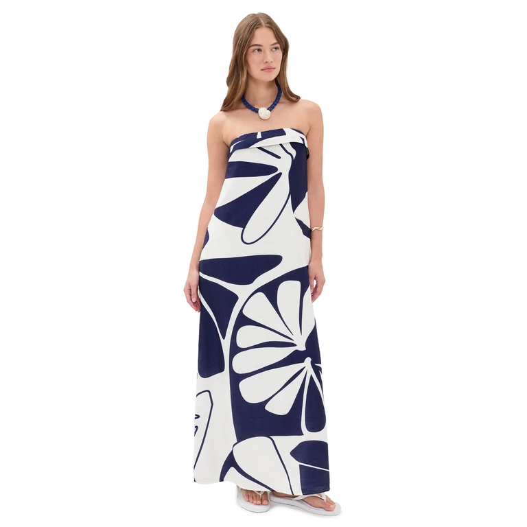 Seven Wonders Saphira Maxi Dress Sandy Navy/White XL